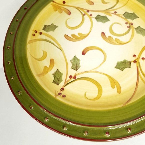 Demdaco Crimson Berries Chop Plate Round Platter - Picture 3 of 7